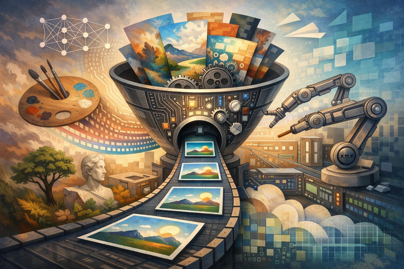 Mechanisms by which AI Models Normalize and Flatten Artistic Styles