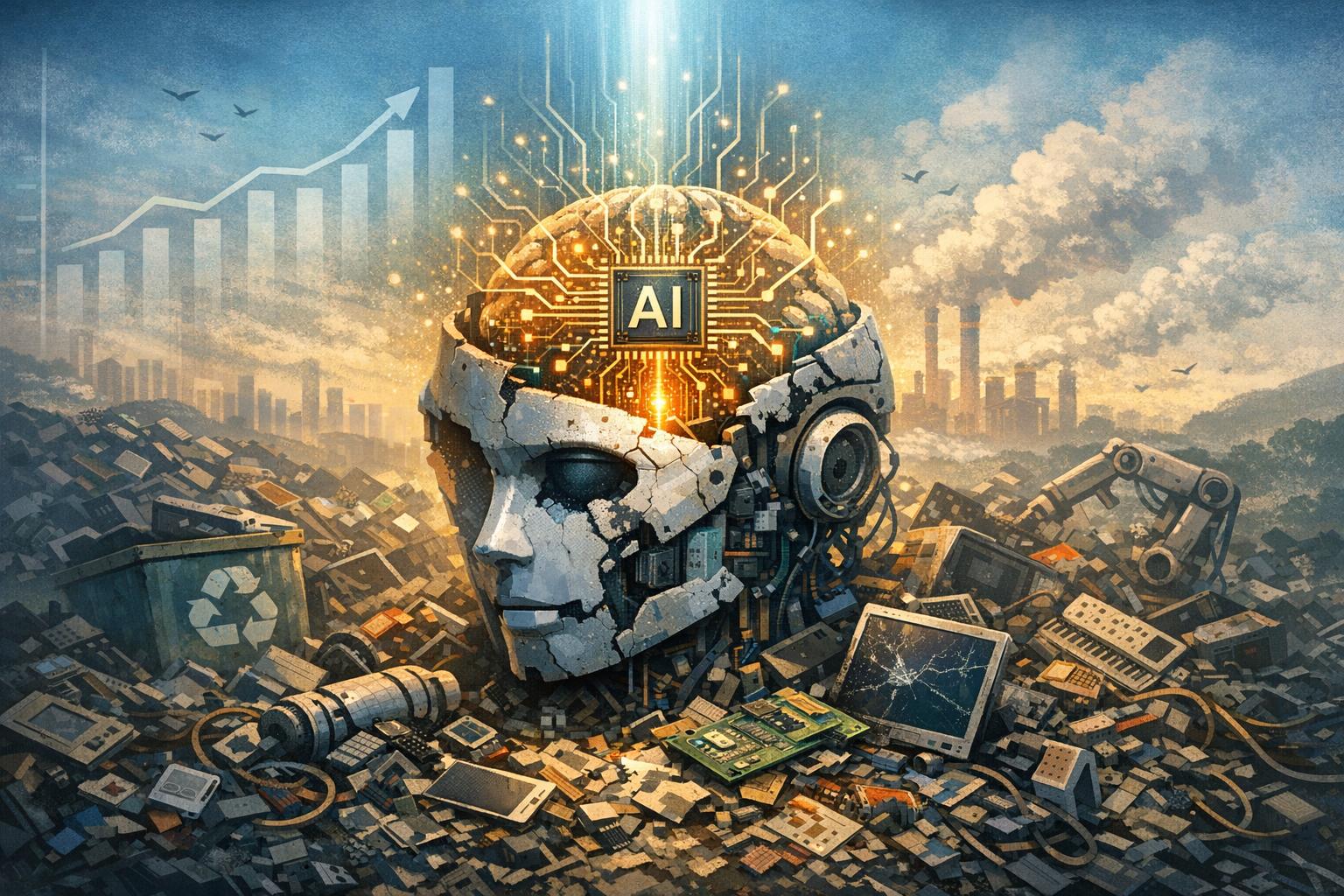 Analyzing the Escalation of Electronic Waste from Frequent AI Upgrades