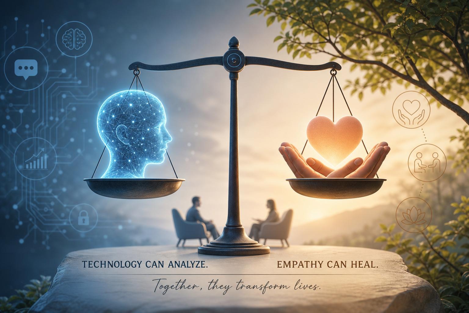 Balancing Technological Assistance with Human Empathy in Therapy