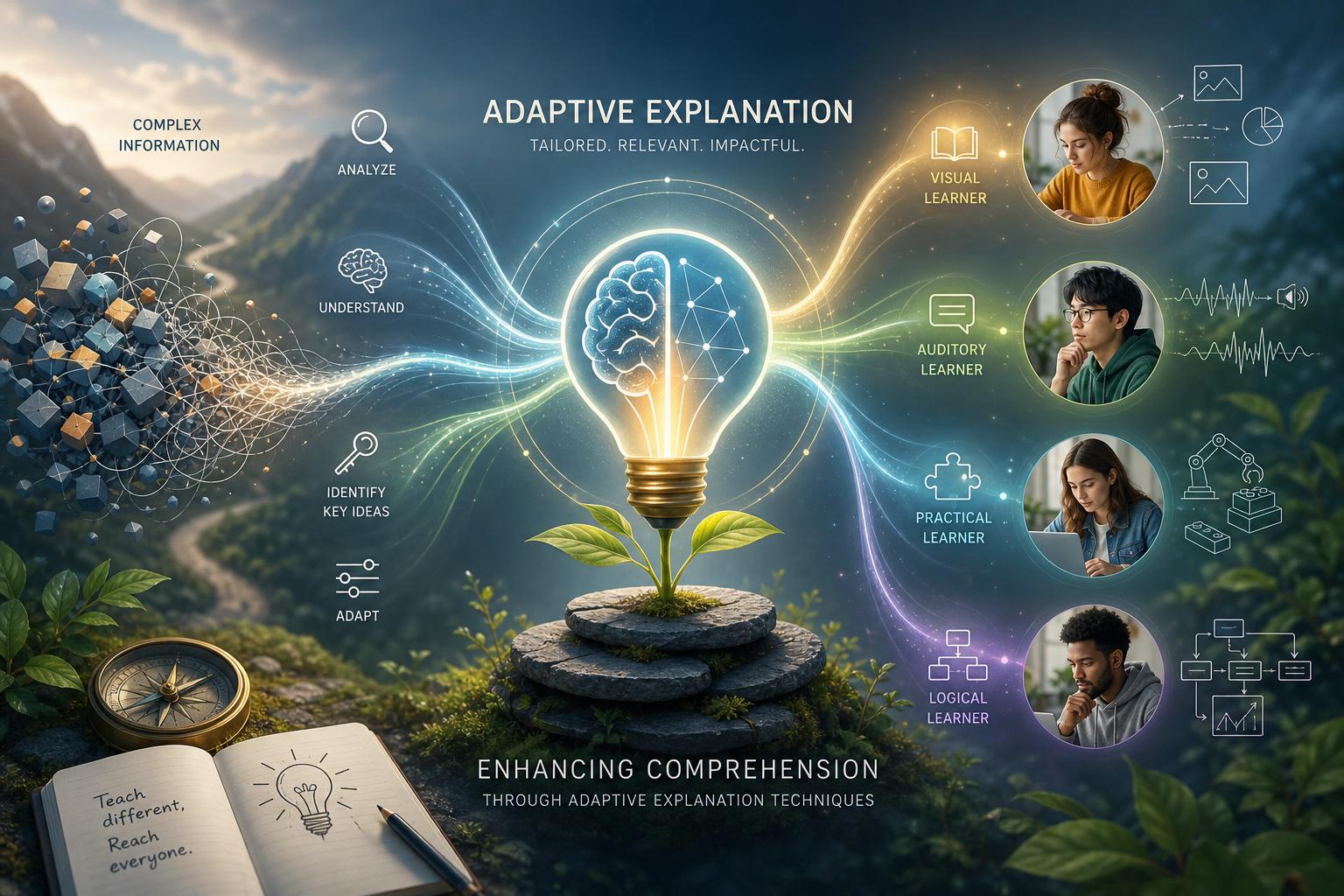 Enhancing Comprehension through Adaptive Explanation Techniques
