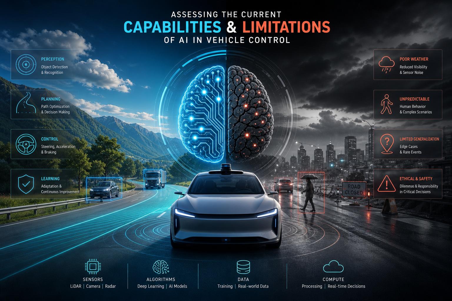 - Assessing the Current Capabilities and Limitations of AI in Vehicle Control