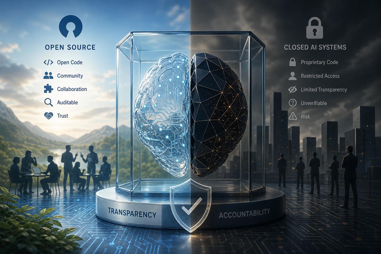 Transparency and Accountability in Open Source and Closed AI Systems