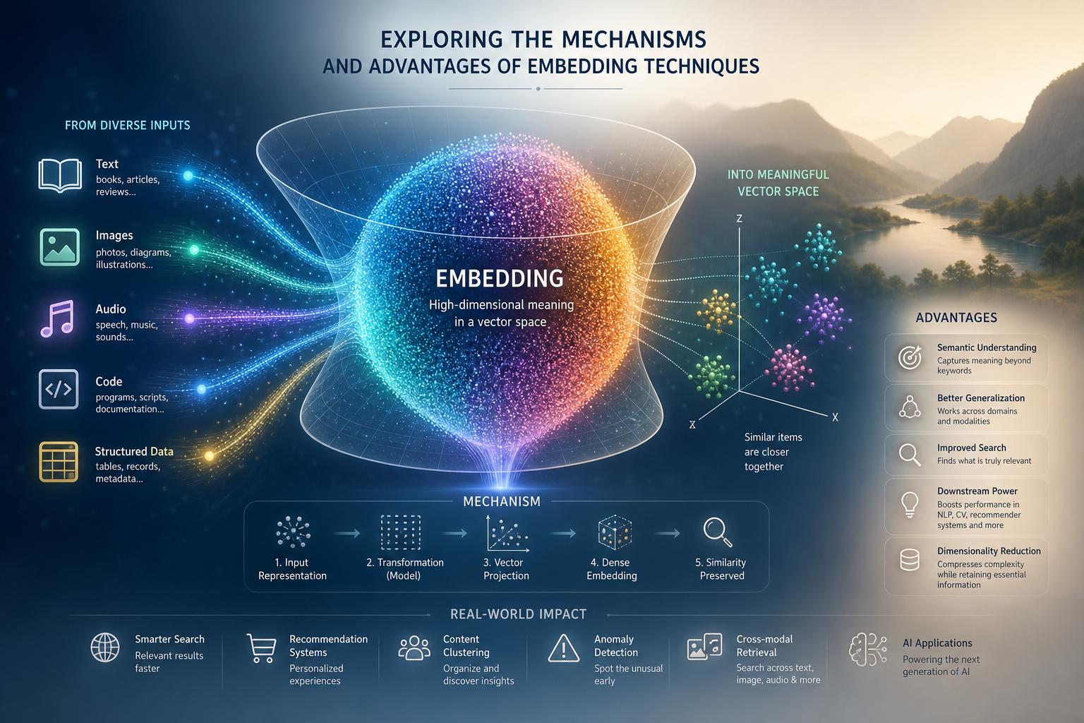 Exploring the Mechanisms and Advantages of Embedding Techniques