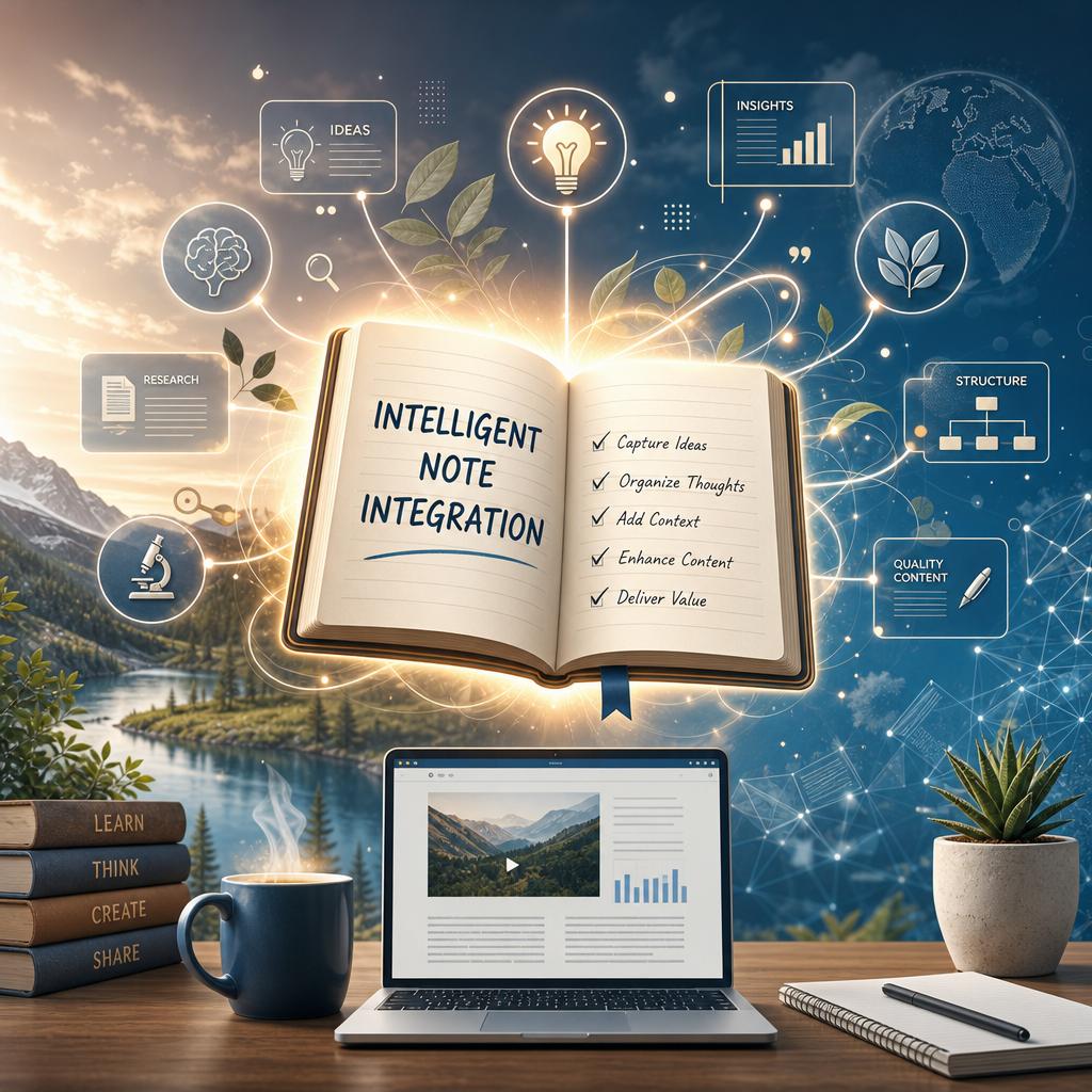 Enhancing Content Quality with Intelligent Note Integration