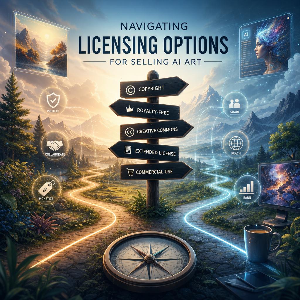 Navigating Licensing Options for Selling AI Art