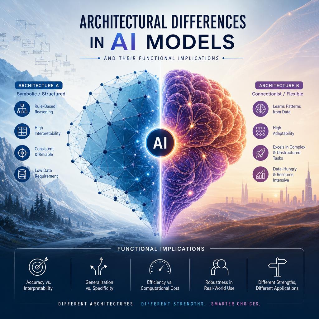 Architectural Differences in AI Models and Their Functional Implications
