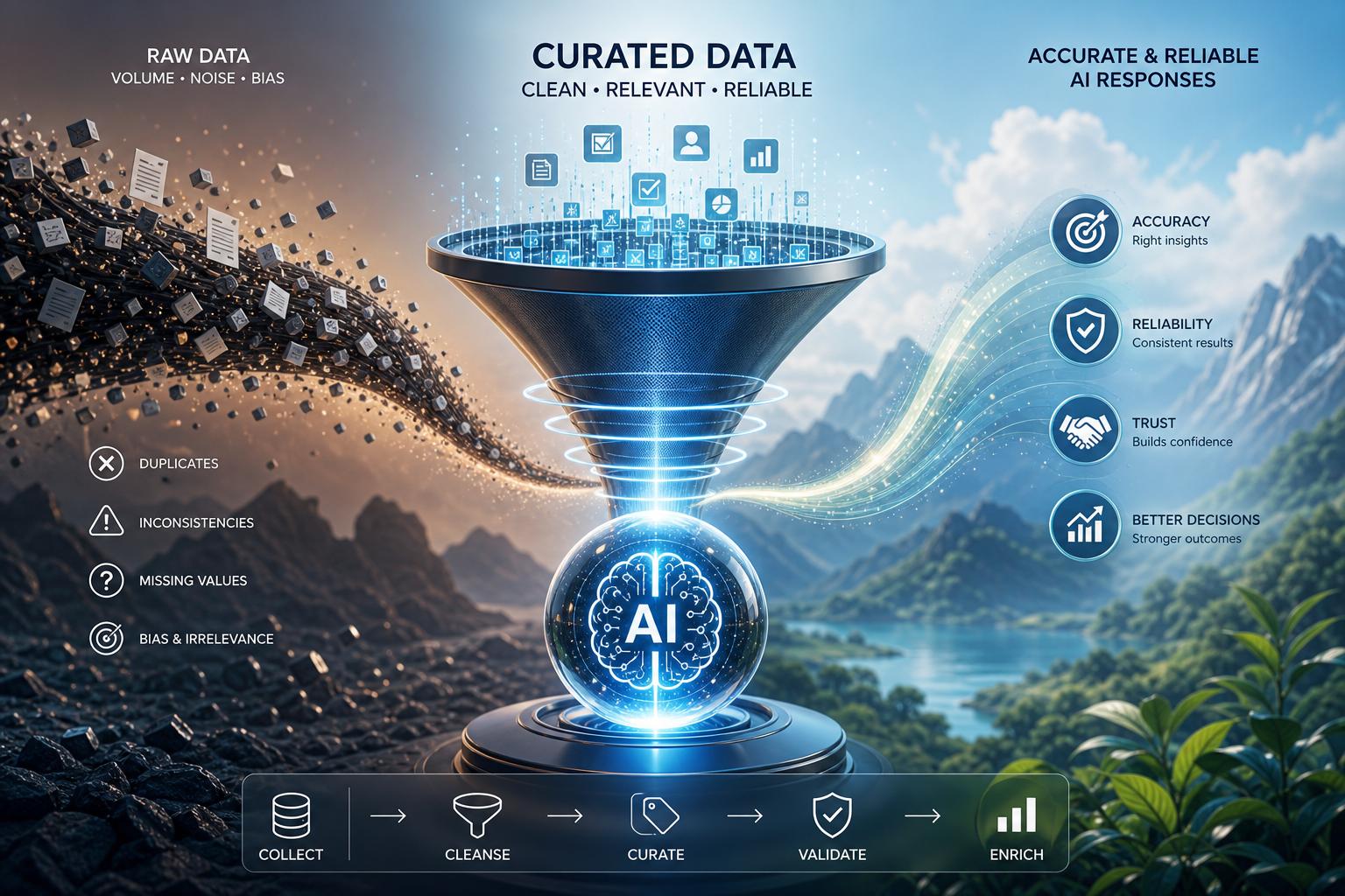 Exploring the Importance of Curated Data for Accurate and Reliable AI Responses