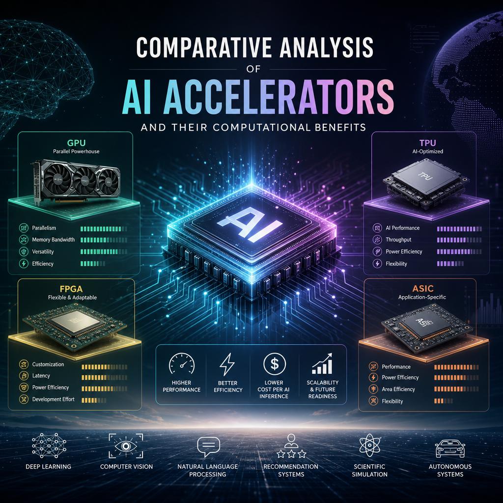 Comparative Analysis of AI Accelerators and Their Computational Benefits