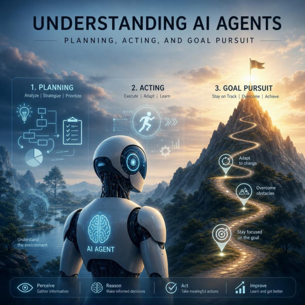 Understanding AI Agents: Planning, Acting, and Goal Pursuit