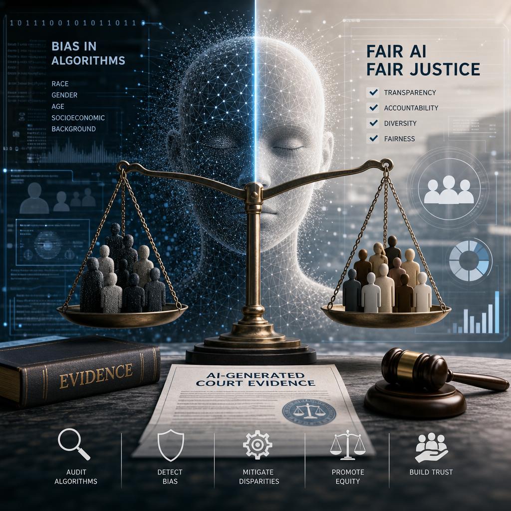Addressing Algorithmic Bias in AI-Generated Court Evidence