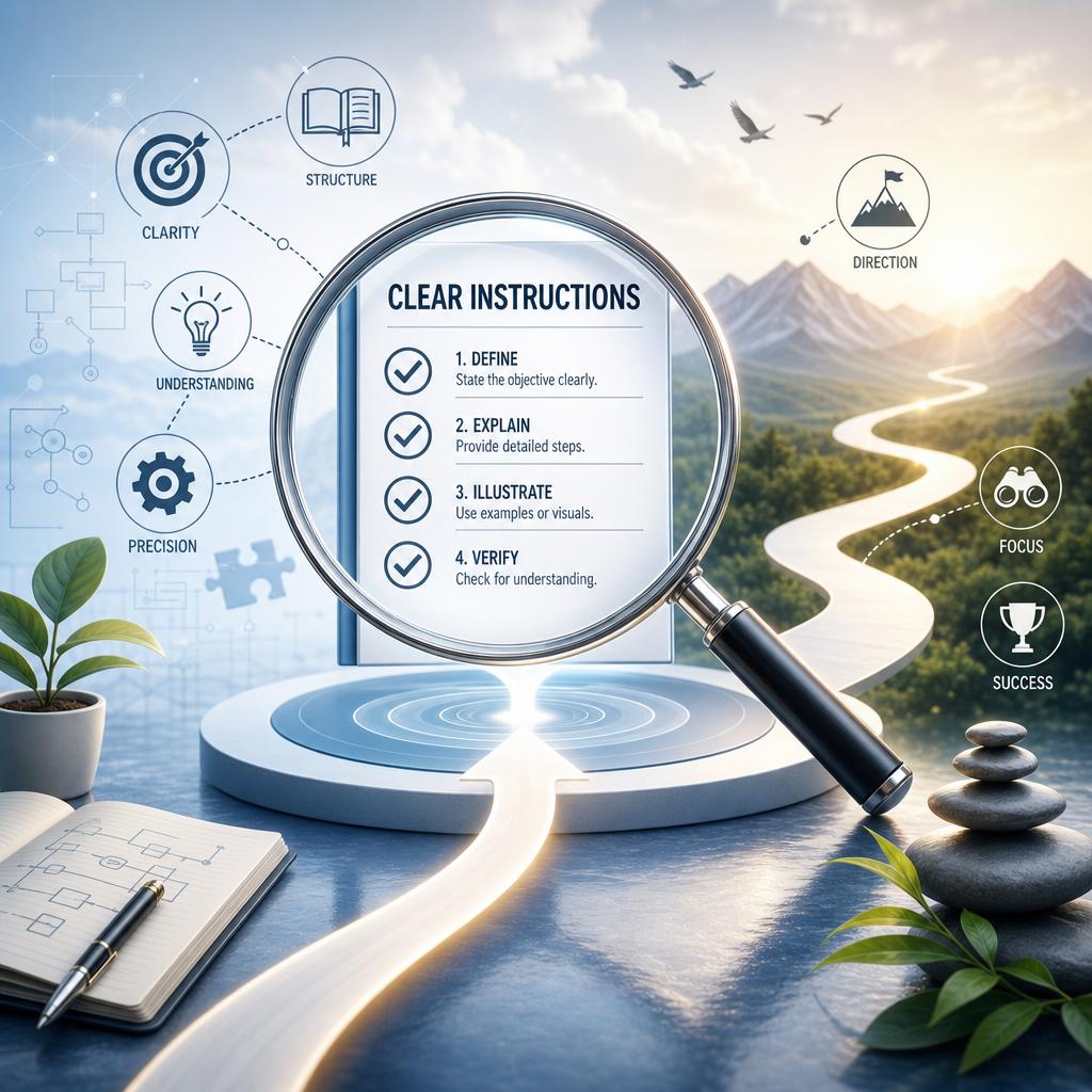 Establishing Clear Instructions to Enhance Understanding and Precision