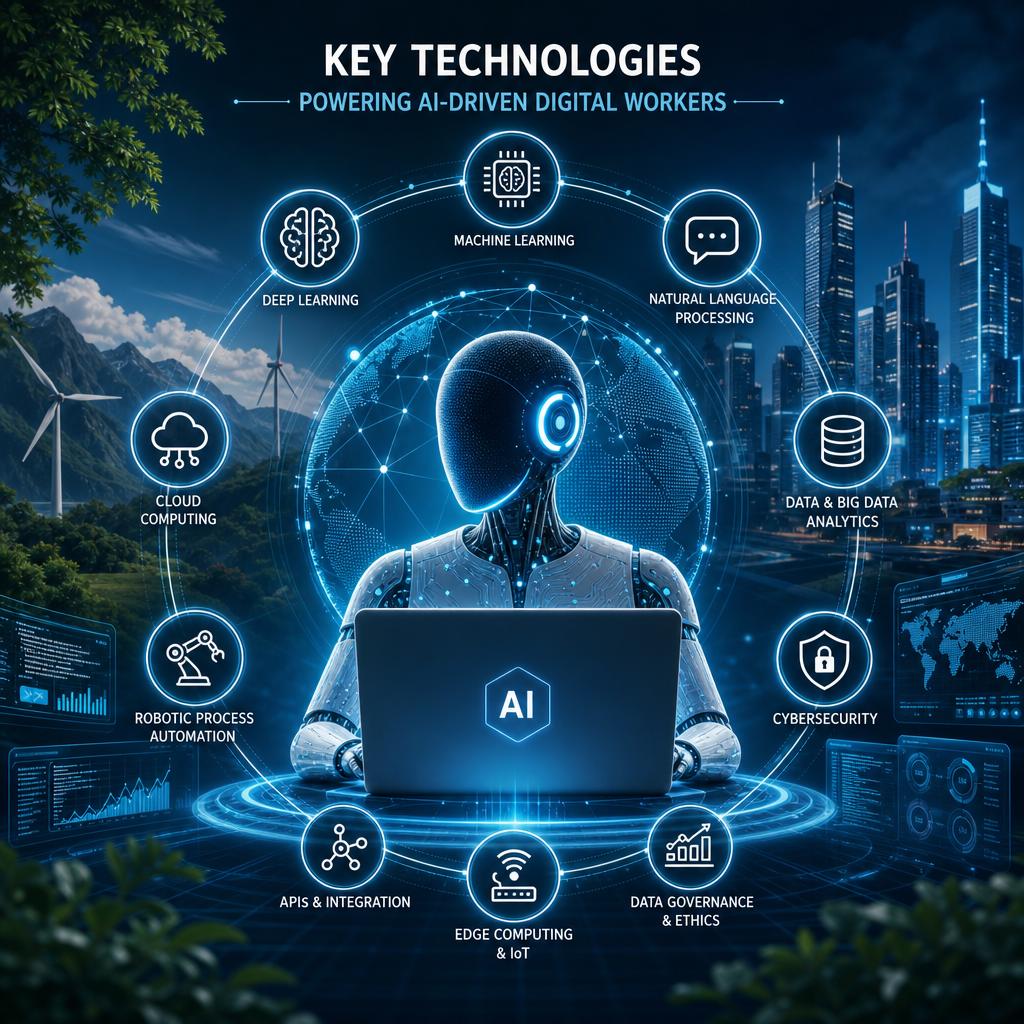 Key Technologies powering AI-Driven Digital Workers