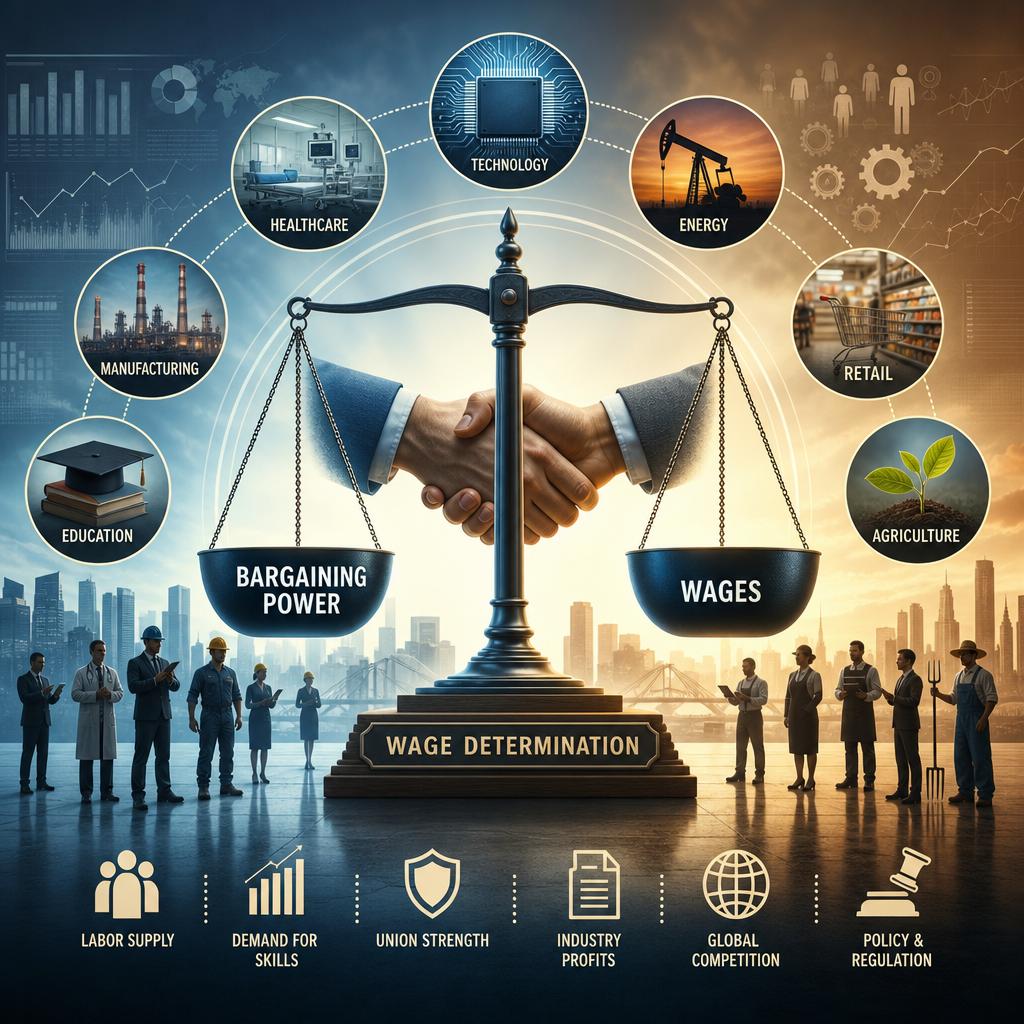 Analyzing the Role of Sector-Specific Bargaining Power in Wage Determination