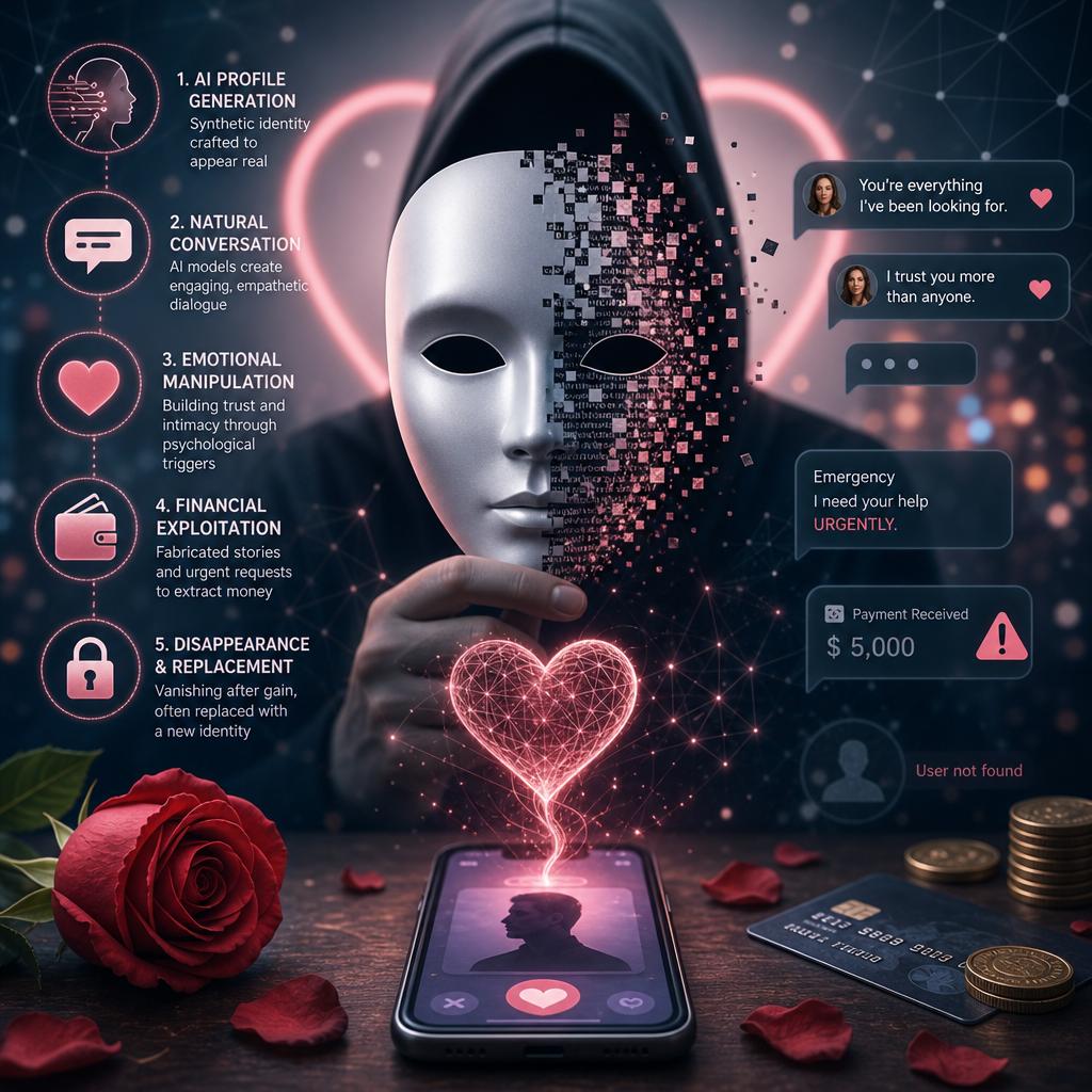 Mechanisms of AI-Driven Deception in Romantic Fraud