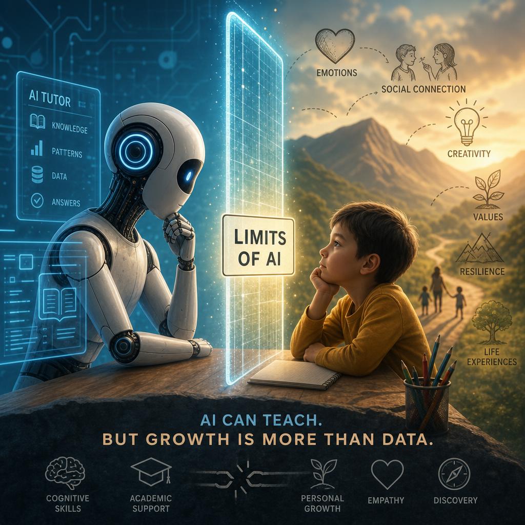Understanding the Limits of AI Tutoring for Child Advancement