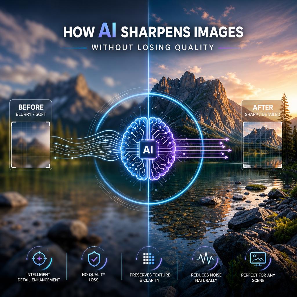 How AI Sharpens Images Without Losing Quality