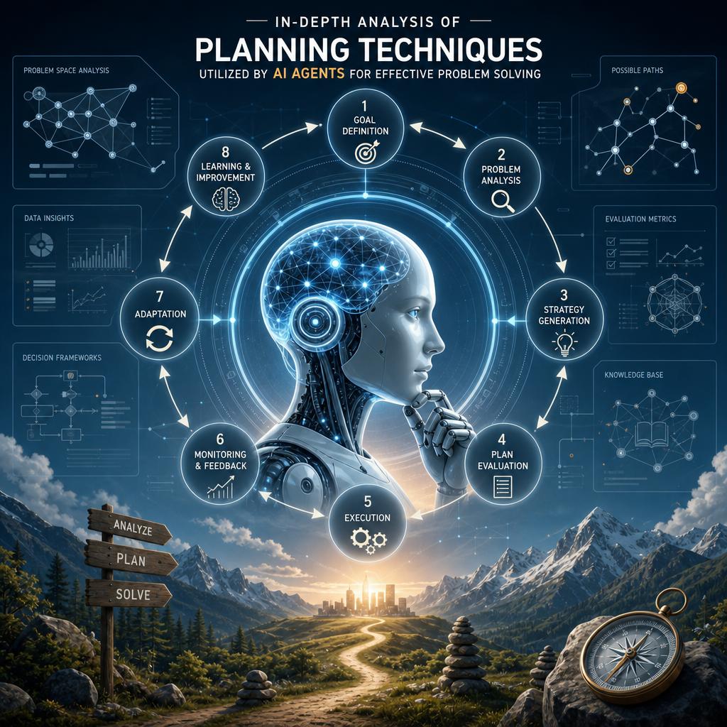 In-Depth Analysis of Planning Techniques Utilized by AI Agents for Effective Problem Solving