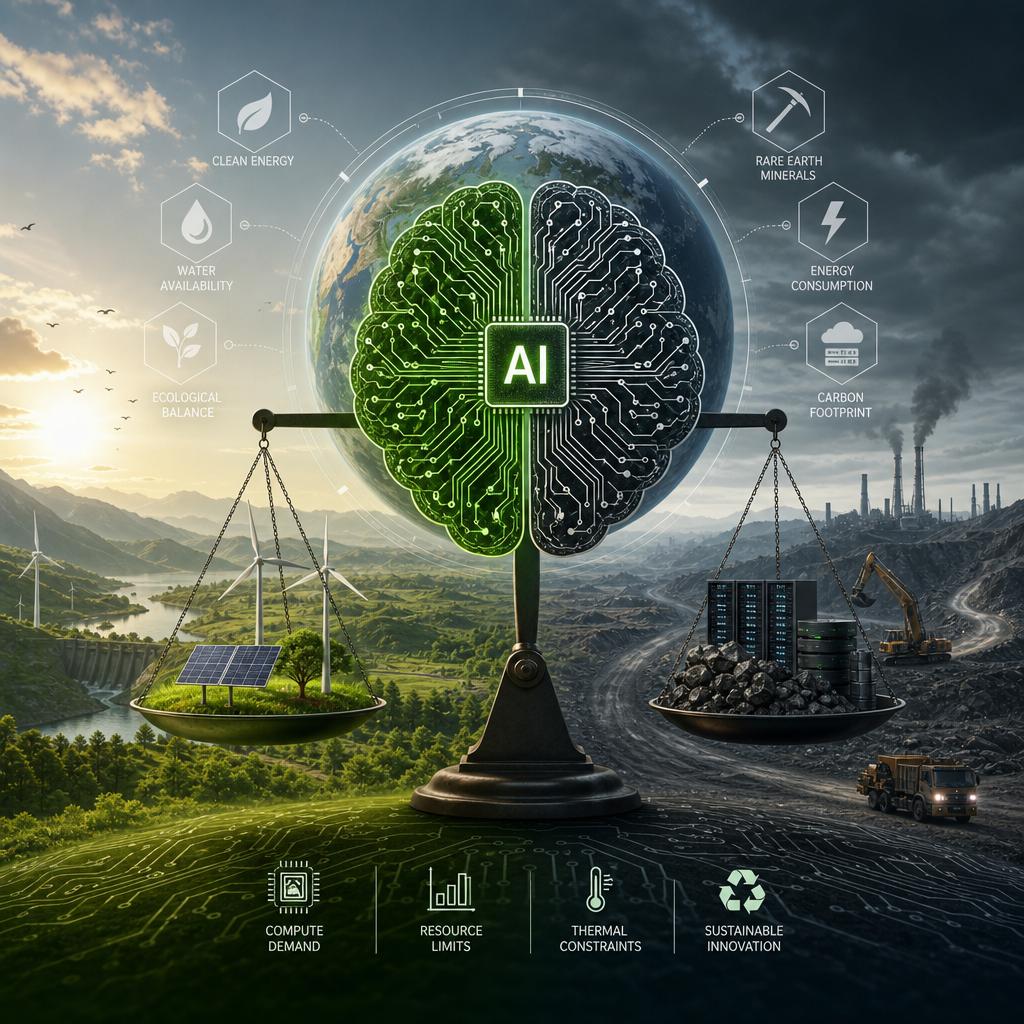 Environmental and Resource Constraints of AI in Renewable Systems