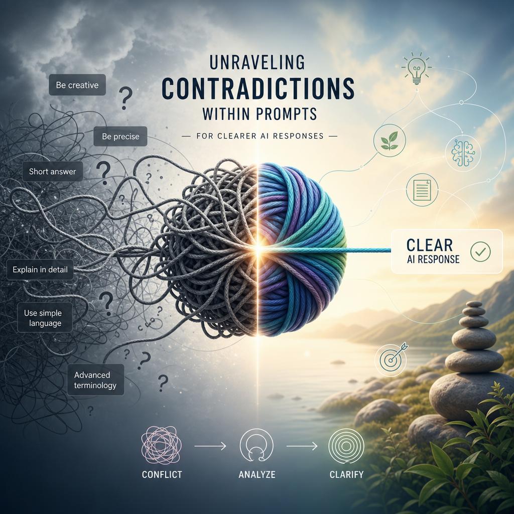 Unraveling Contradictions Within Prompts for Clearer AI Responses