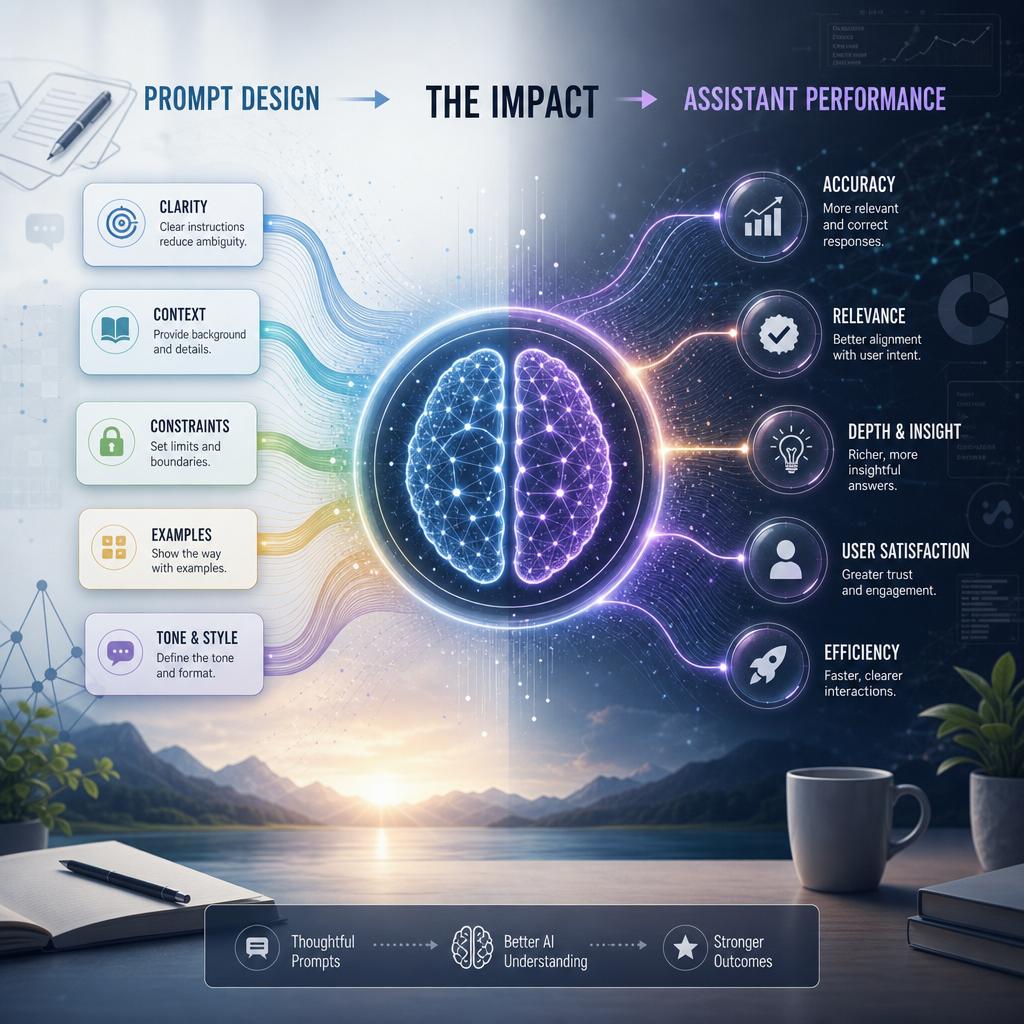 Analyzing the Impact of prompt Design on Assistant performance