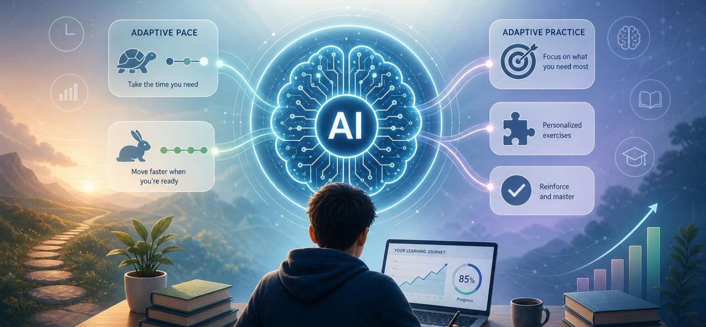 AI Personalizes Learning by Adapting Pace and Practice