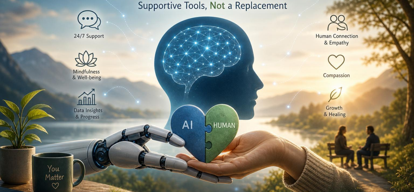 AI in Mental Health: Supportive Tools, Not a Replacement