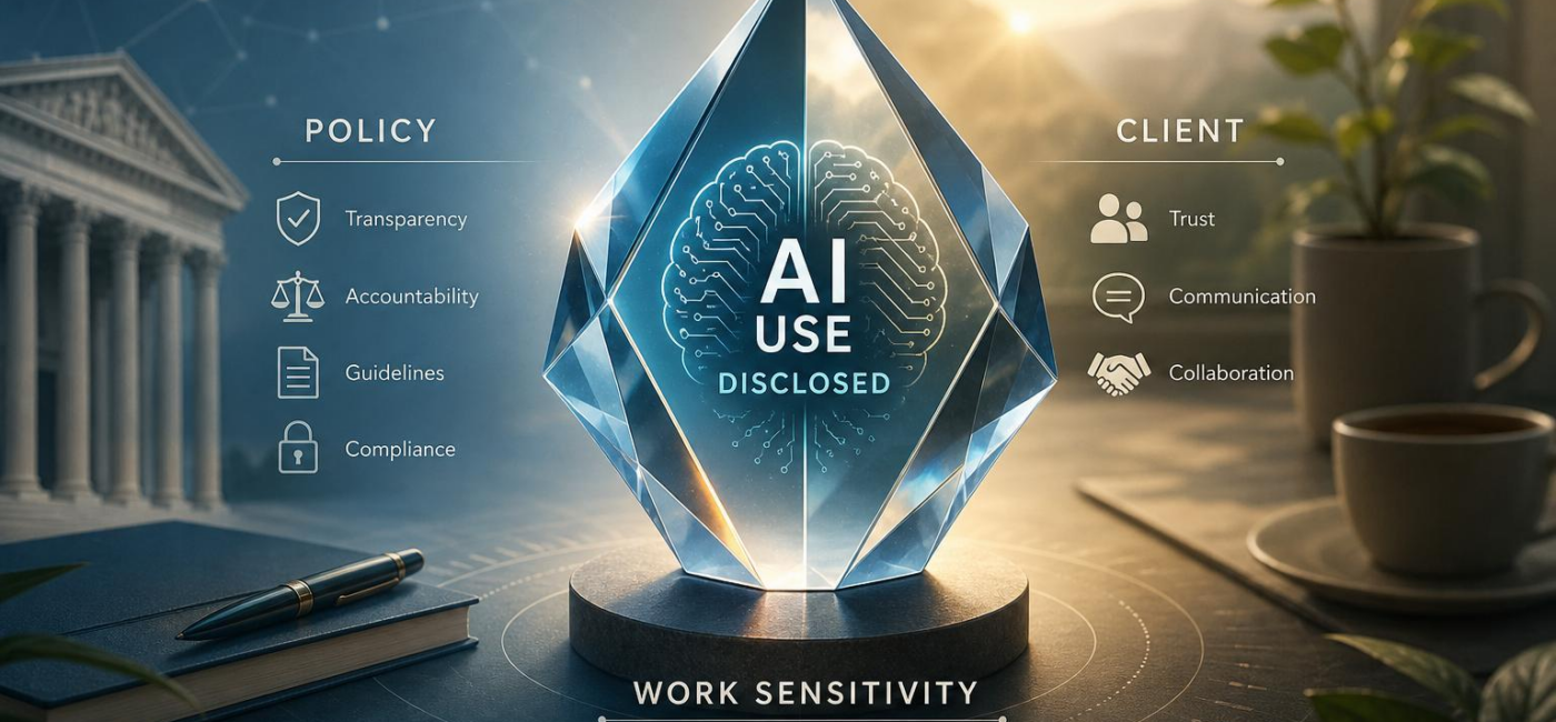 Disclosing AI Use: Policy, Client, and Work Sensitivity