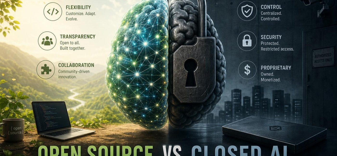 Open Source vs Closed AI: Flexibility, Transparency, and Trade-Offs
