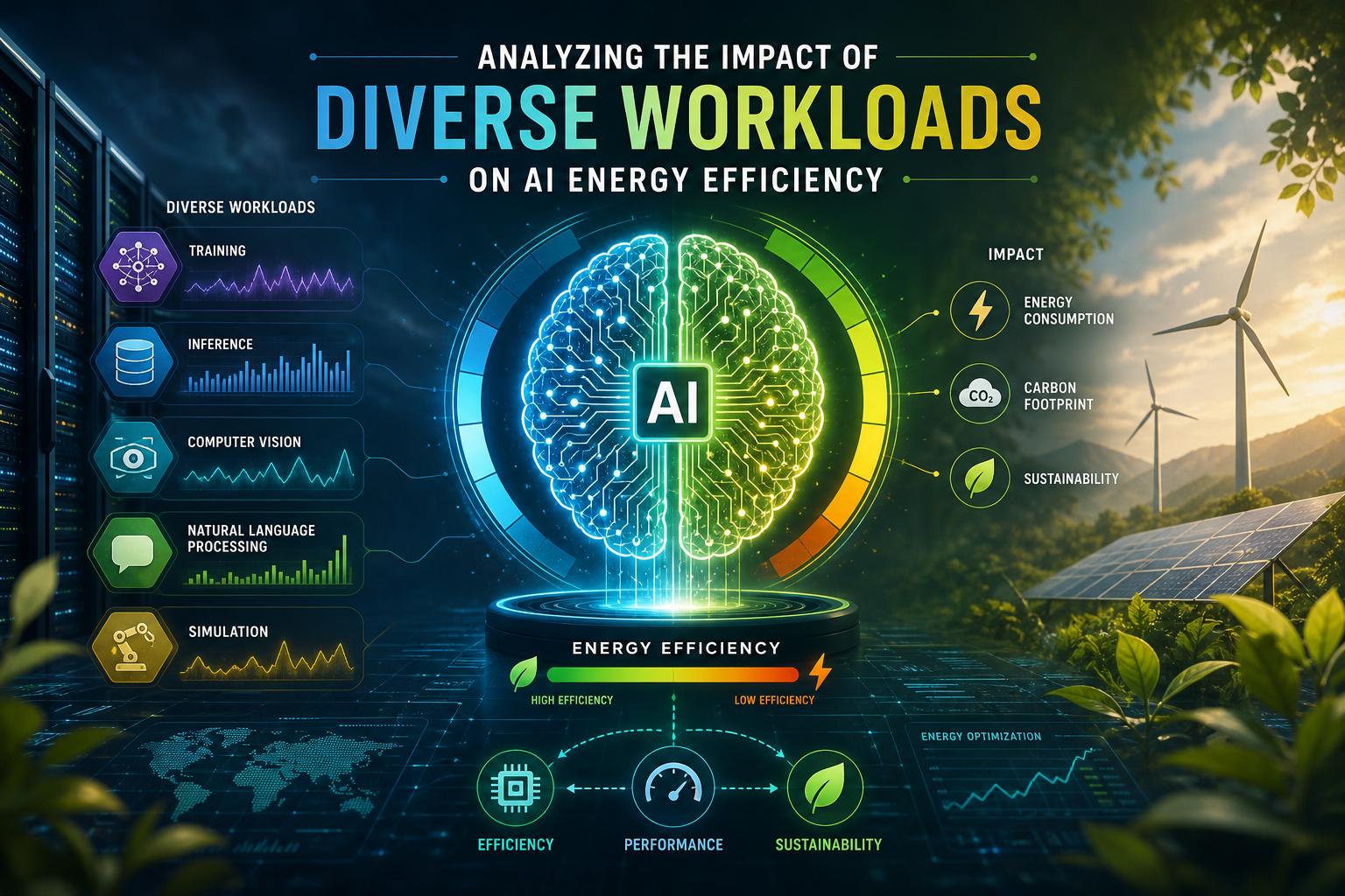 Analyzing the Impact of Diverse Workloads on AI energy Efficiency