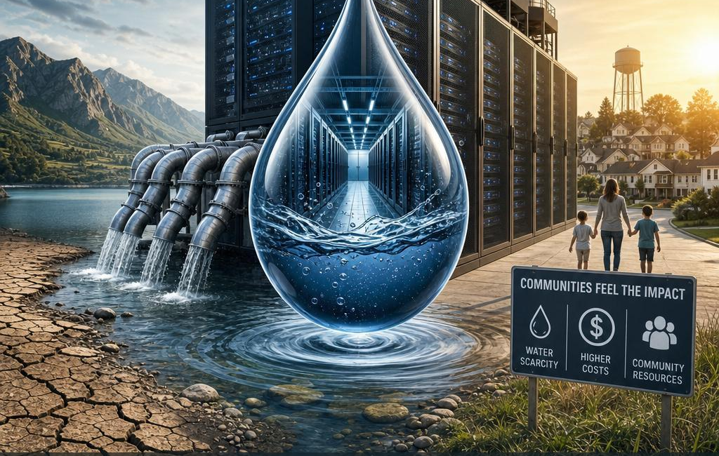 The Water and Cooling Costs of Data Centers on Communities