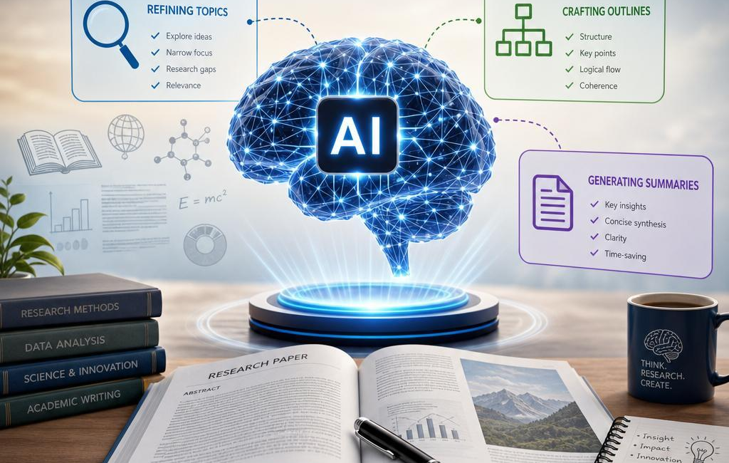 AI in Research Papers: Refining Topics, Outlines, Summaries