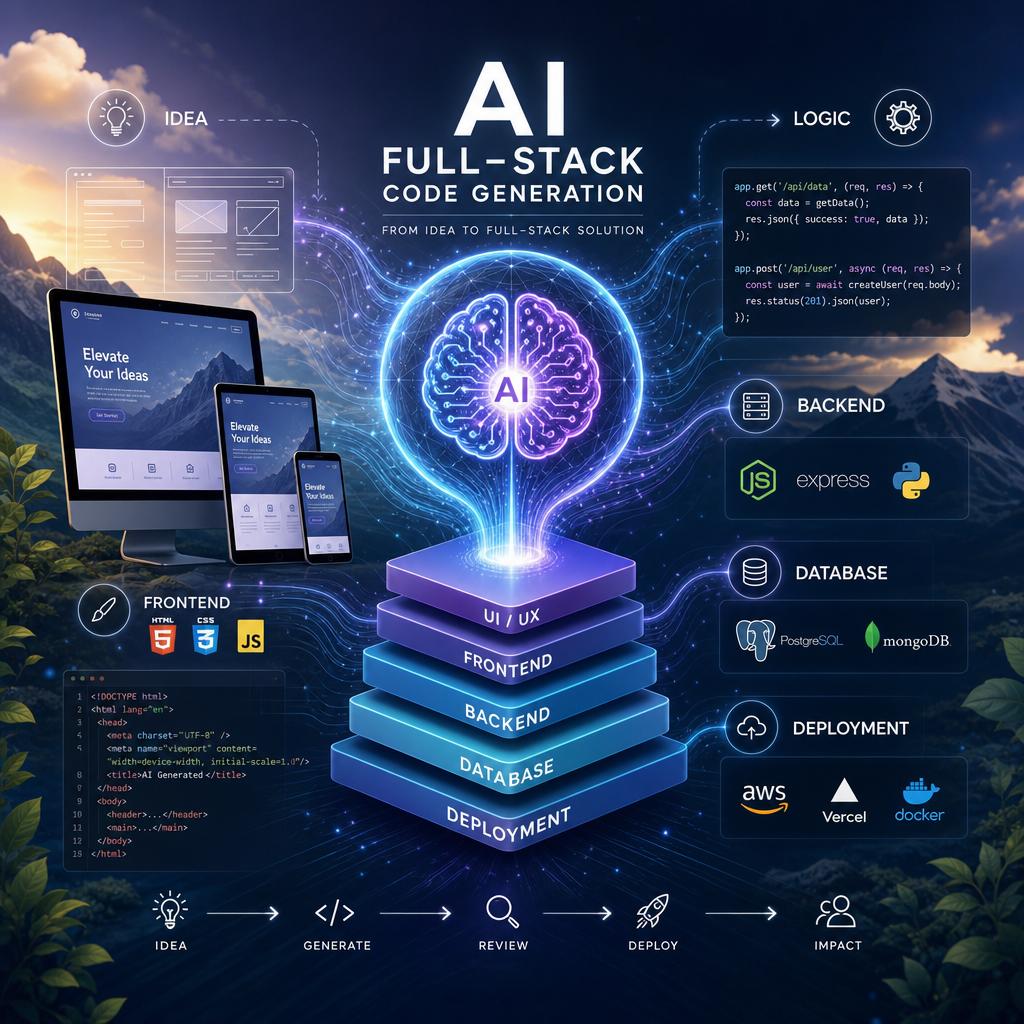 Understanding Full-Stack code Generation by AI Tools