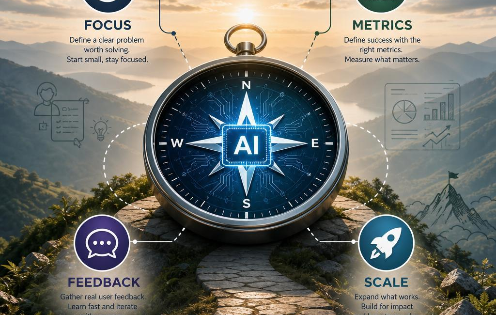 How to Pilot AI Products: Focus, Metrics, Feedback, Scale