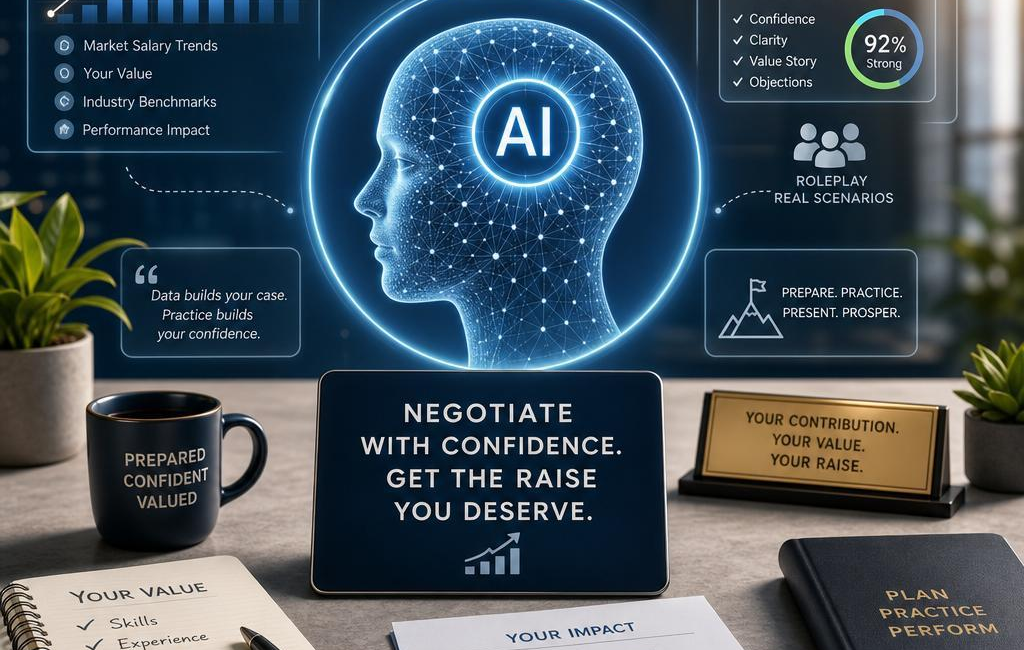 How AI Can Help You Negotiate a Raise with Data and Practice