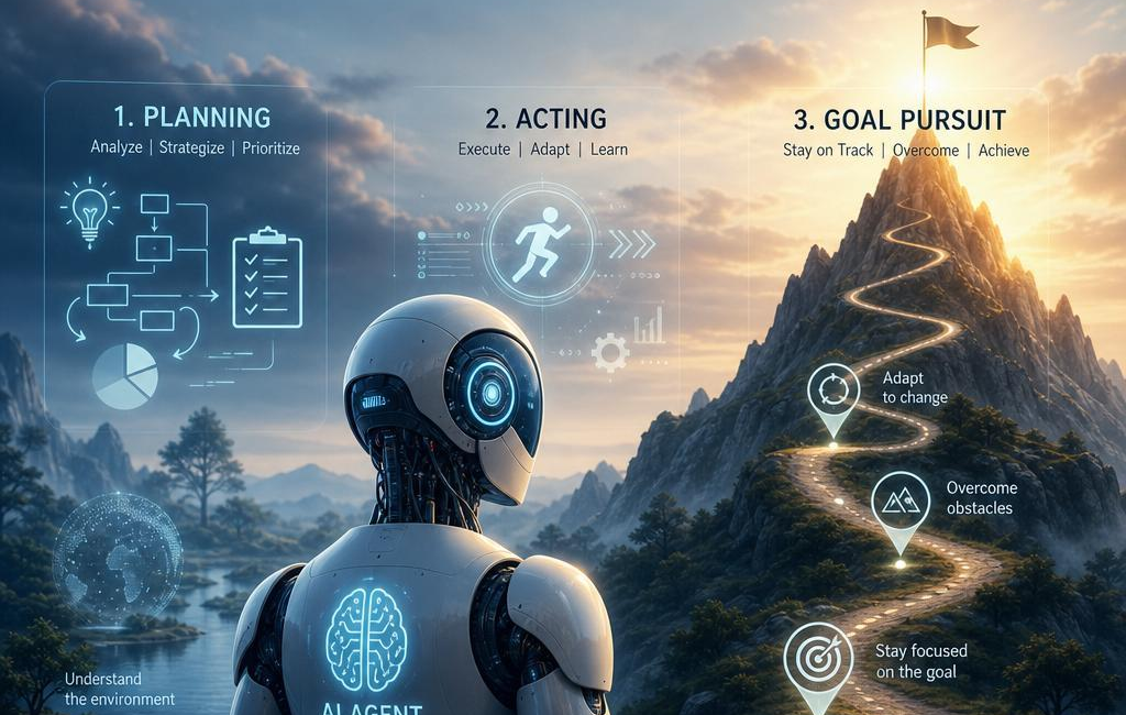 Understanding AI Agents: Planning, Acting, and Goal Pursuit