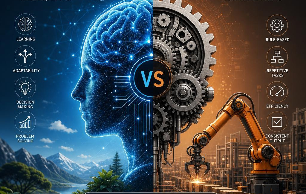 AI vs Automation: Key Differences in Adaptability and Function