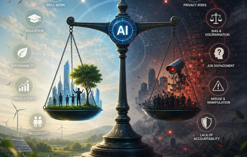 Balancing AI Benefits with Ethical Power and Harm Concerns