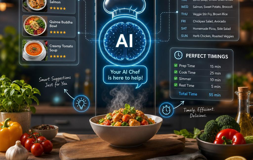 How AI Enhances Cooking: Recipes, Plans, and Timings