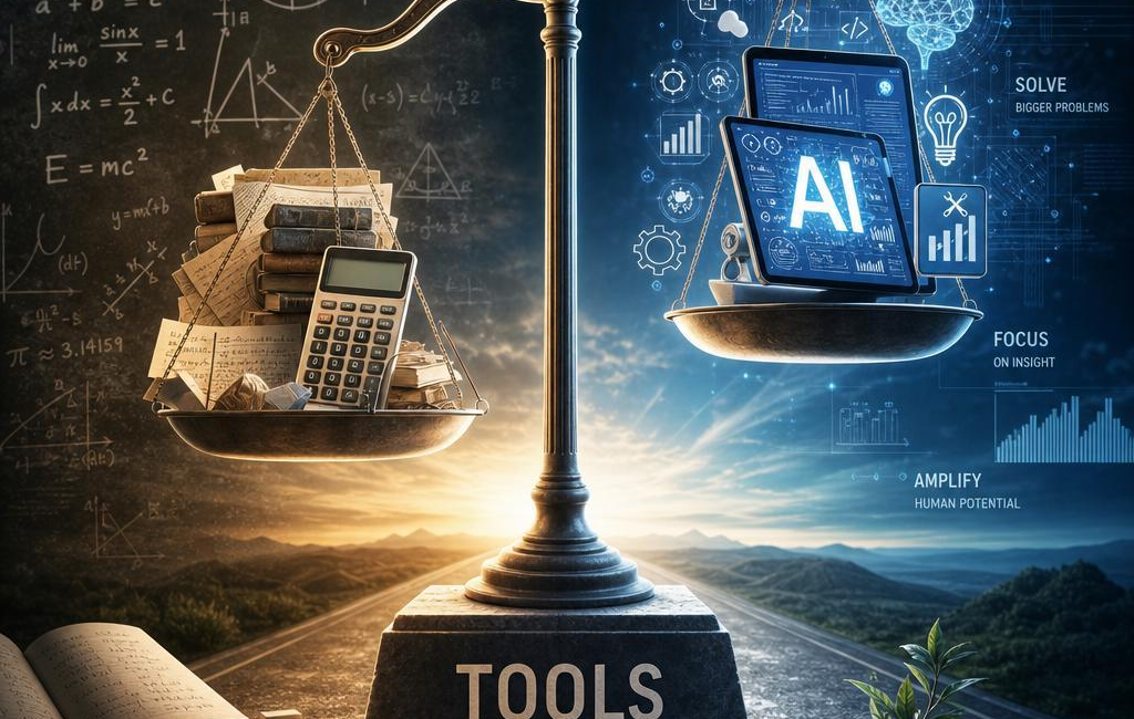 AI and Math: When Tools Trump Pure Calculation Skills