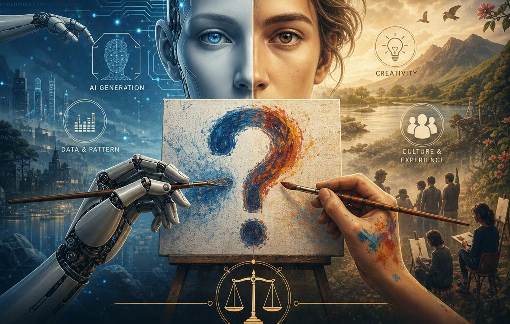 Is AI Art Genuine? Exploring Human Role and Ethical Views