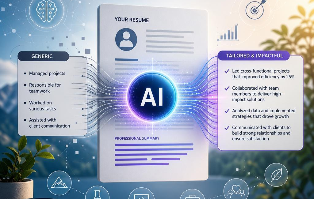 How AI Enhances Resumes: Tailoring Bullets and Summaries