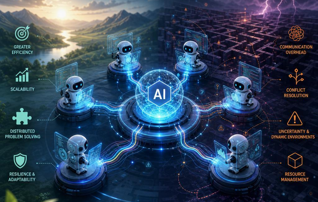 AI Agents Coordination: Benefits and Complexity in Multi-Agent Systems