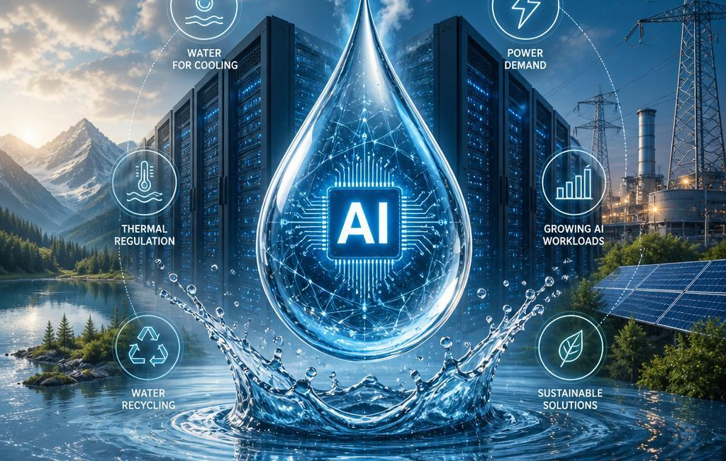 Water Use in AI: Data Centers’ Cooling and Power Needs