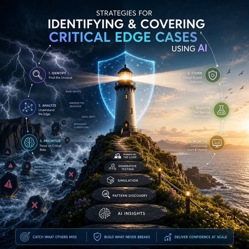 Strategies for Identifying and Covering Critical Edge Cases Using AI