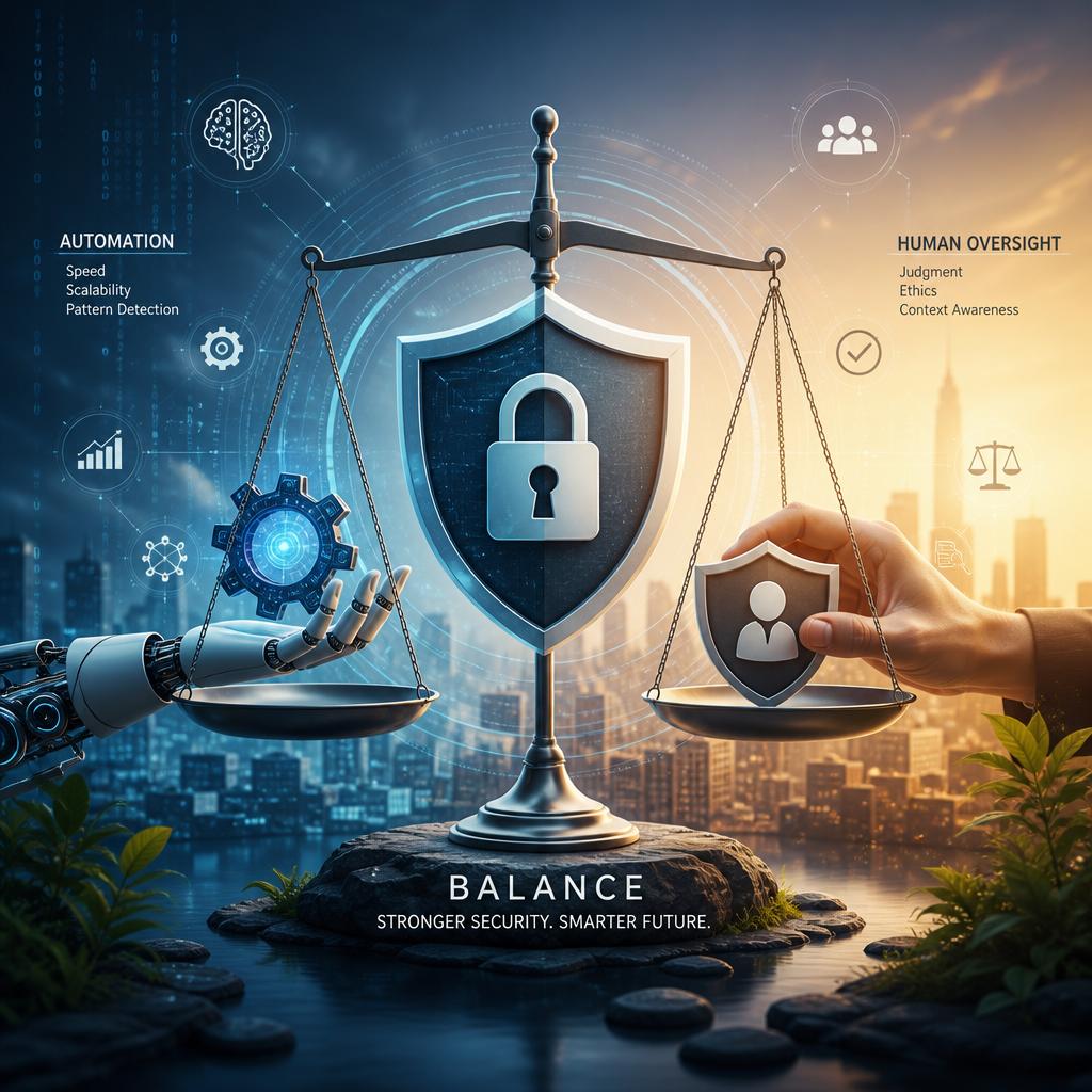 Balancing Automation and Human Oversight to Mitigate Risks in AI-Driven Security