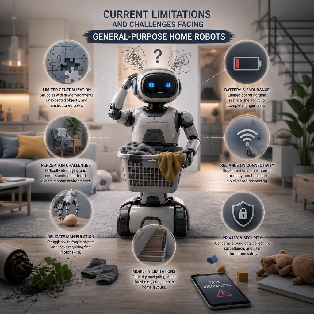 Current Limitations and Challenges Facing General-Purpose Home Robots