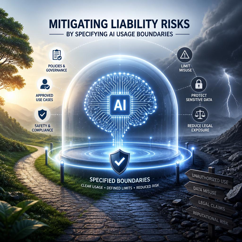Mitigating Liability Risks by Specifying AI Usage Boundaries