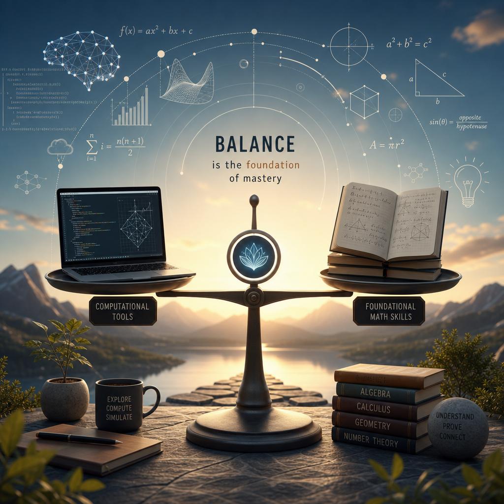 Balancing Computational Tools and Foundational Math Skills for Optimal Learning