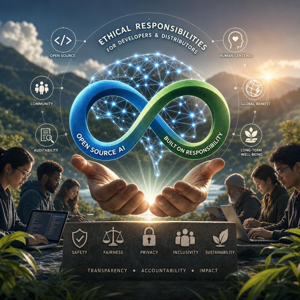 Ethical Responsibilities for Developers and Distributors of Open Source AI