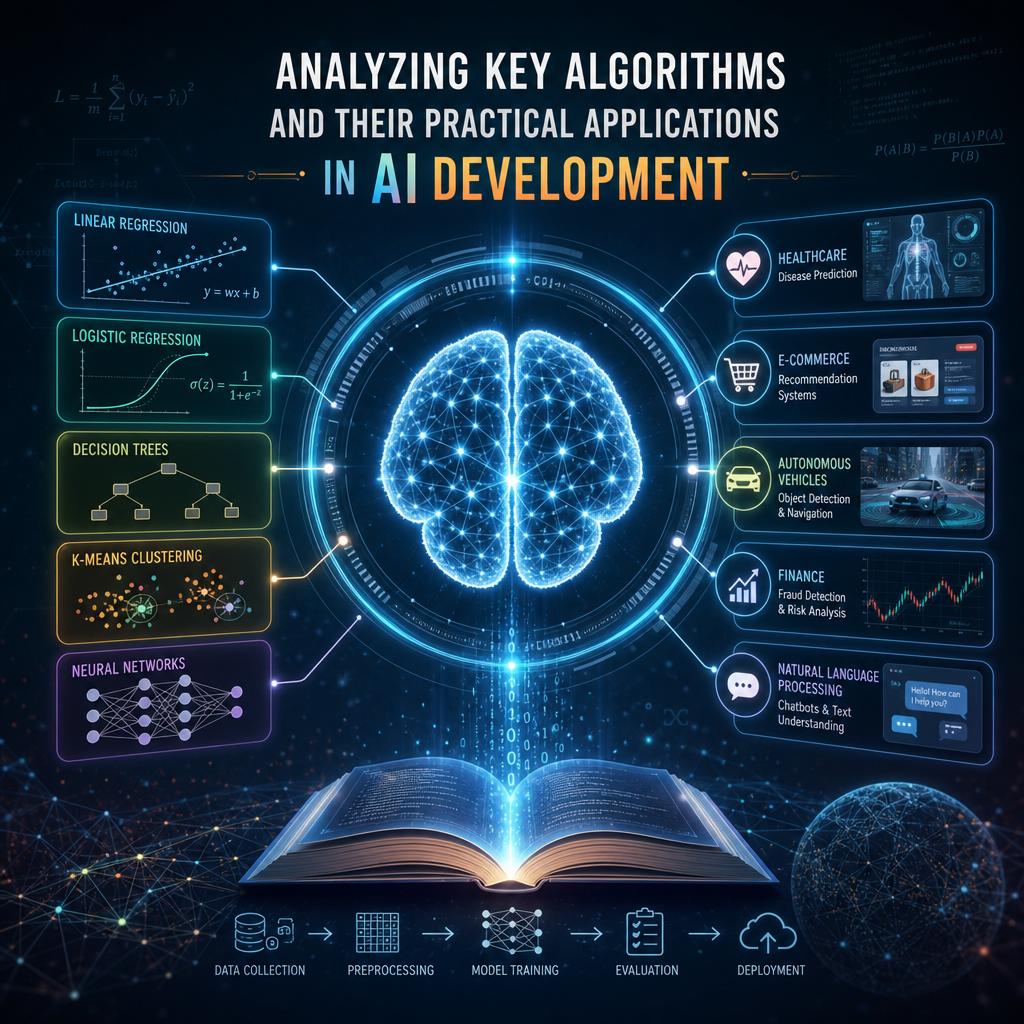 Analyzing Key Algorithms and Their Practical Applications in AI Advancement